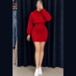 ست پیراهن و هودی کوتاه